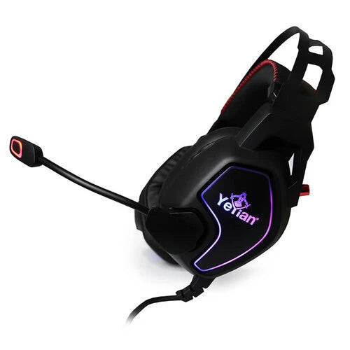 HEADSET GAMER YEYIAN YDV-33403 USB, 3.5MM, OMNIDIRECCIONALNEGRA C/ ROJO VICIOUS 3000