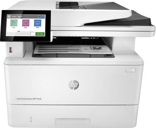 Multifuncional HP LaserJet Enterprise Impresora multifunción M430f, Blanco y negro, Impresora para Negocios, Impresión, copia, escaneado, fax, AAD de 50 hojas; Impresión a doble cara; Escaneado a doble cara; Impresión desde USB frontal; Tamaño compac