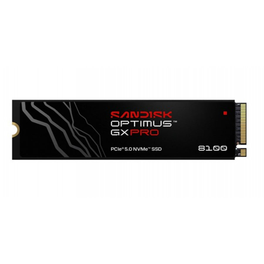 UNIDAD DE ESTADO SOLIDO SSD INTERNO SANDISK OPTIMUS GX PRO 8100X 1TB M.2 2280 NVME PCIE 5.0X4 LECT.14,900MBS ESCRIT.11,000MBS GAMER SIN DISIPADOR  SDSP82100TAN-000E0