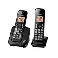 TELEFONO PANASONIC KX-TGC352MEB INALAMBRICO  BASE + HANDSET PANTALLA LCD COLOR AMBAR TECLADO ILUMINADO ALTAVOZ IDENTIFICADOR DE LLAMADAS 50 NUMEROS EN DIRECTORIO (NEGRO)