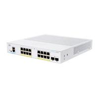 SWITCH CISCO BUSINESS CBS, 16 PUERTOS POE 10/100/1000 GIGABIT, 2 PUERTOS SFP, ADMINISTRACIN BSICA