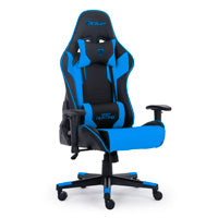 SILLA GAMER OCELOT/COLOR AZUL CON NEGRO/DESCANSA BRAZOS AJUSTABLES/ RECLINABLE 90-155 GRADOS/ SOPORTA HASTA 150KG